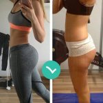 100 squats a day. Results a month before and after 