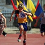 бег детей на соревновании