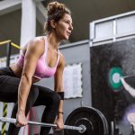 Girl with a barbell