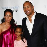 Dwayne Johnson with his first wife and daughter