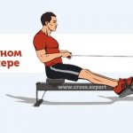Rowing on a rowing machine