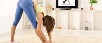 A set of stretching exercises for women