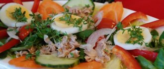 Light salads with canned tuna