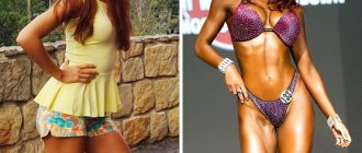 Olga Blokhina, fitness bikini, before and after photos