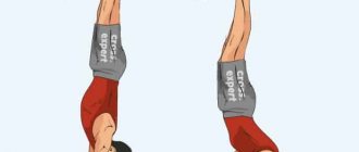 Upside down handstand push-ups