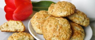 Oatmeal cookies with cottage cheese