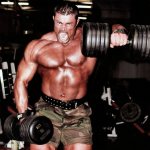 Raising dumbbells in front of you