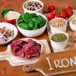 Products containing iron