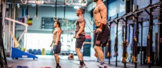 Jumping rope is part of cross-training workouts
