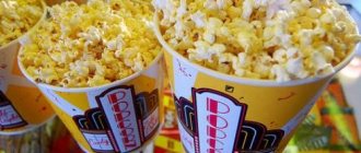 How many calories are in popcorn