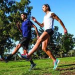 Special running exercises in athletics