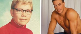 Van Damme as a child.