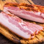 Boiled – smoked pork belly