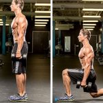 Lunges with dumbbells - the best exercise