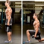lunges with dumbbells
