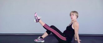 'Женское похудение - Упражнение "Подъемы ноги"' width="780